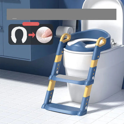 Foldable Portable Toilet Seat for Kids – Upgraded Children’s Potty Training Seat with Step Stool for Travel