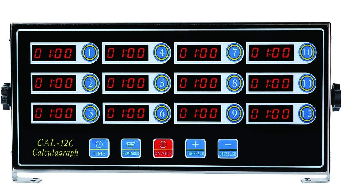 Stainless Steel Digital Kitchen Timer with Loud Alarm – 12-Channel  Commercial-Grade Cooking Precision for Busy Kitchens