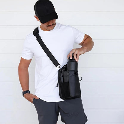 Magnetic Water Bottle Bag - Strong Grip Holder for Gym Bottles & Outdoor Adventures