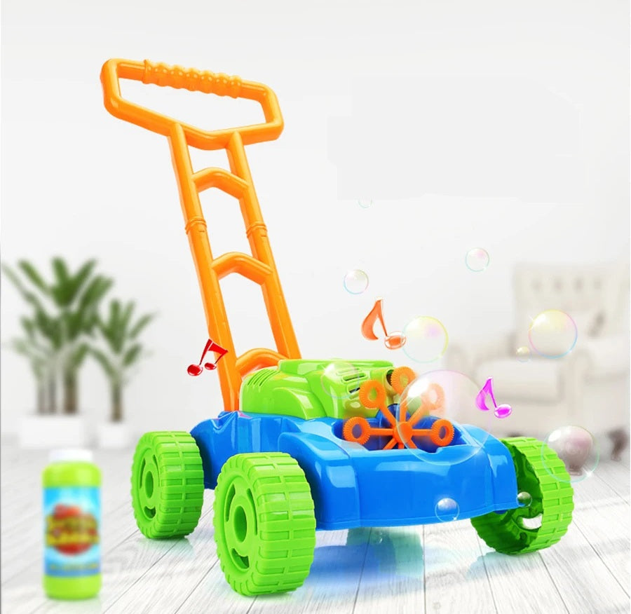 Outdoor Bubble Tank Car Toy – Motorized Bubble Blowing Trolley for Kids, Summer Play, Garden Fun & Gift Idea