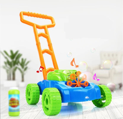 Outdoor Bubble Tank Car Toy – Motorized Bubble Blowing Trolley for Kids, Summer Play, Garden Fun & Gift Idea