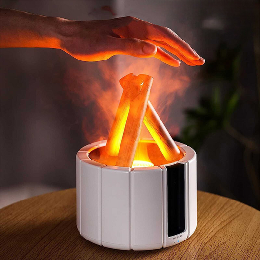 Simulated Campfire Flame Humidifier – Aromatherapy Essential Oil Diffuser