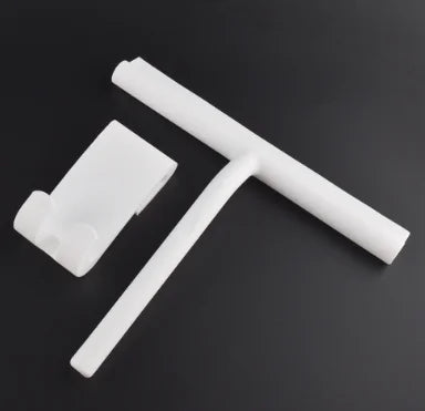 Silicone Shower Squeegee Cleaner – Long Handle Glass and Mirror Wiper Scraper for Bathroom and Car Window Cleaning