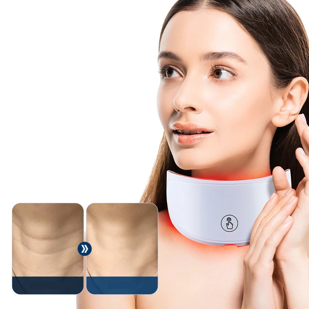 LED Neck Lift Mask Device – Anti-Wrinkle Photon Therapy Skin Tightening Beauty Tool for Rejuvenation, Firming & Neckline Care