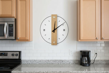 Nordic Minimalist Wall Clock – Modern Silent Living Room Clock for Home, Restaurant & Interior Aesthetic Decor