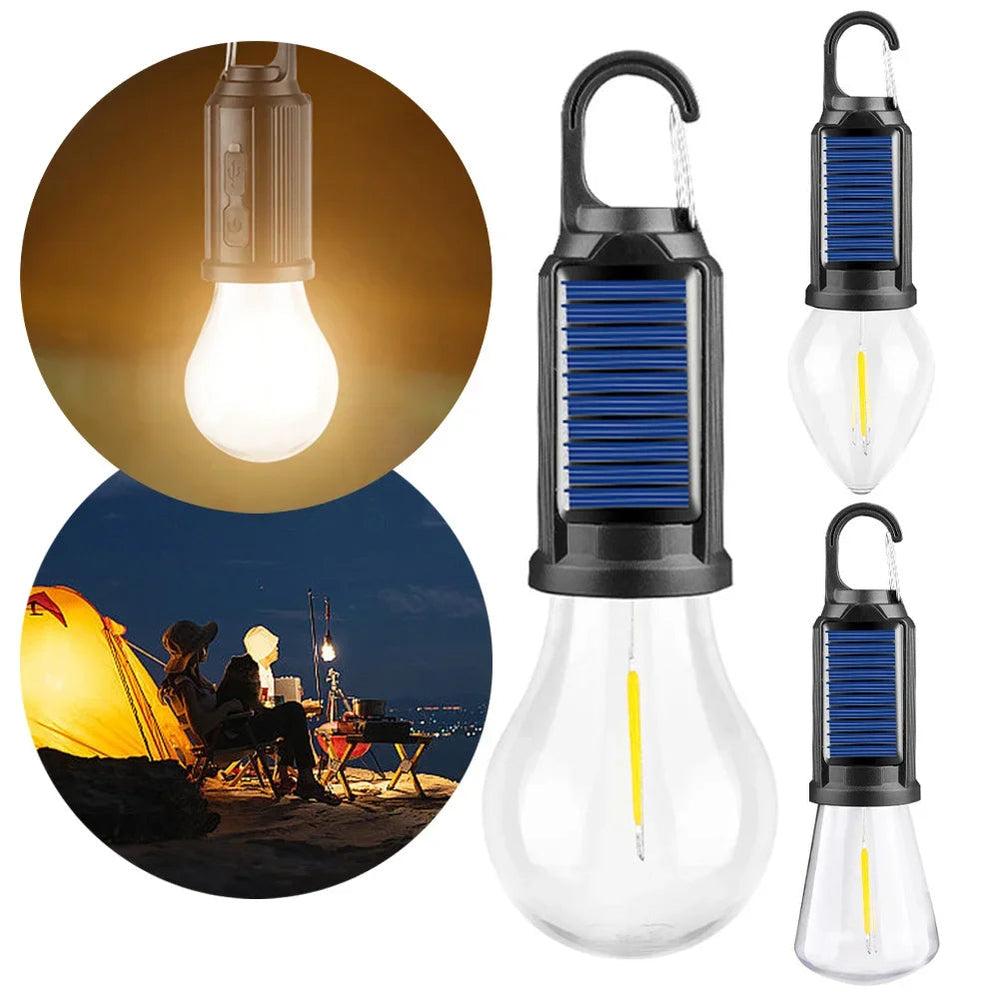 Solar Rechargeable Hooked Camping Light