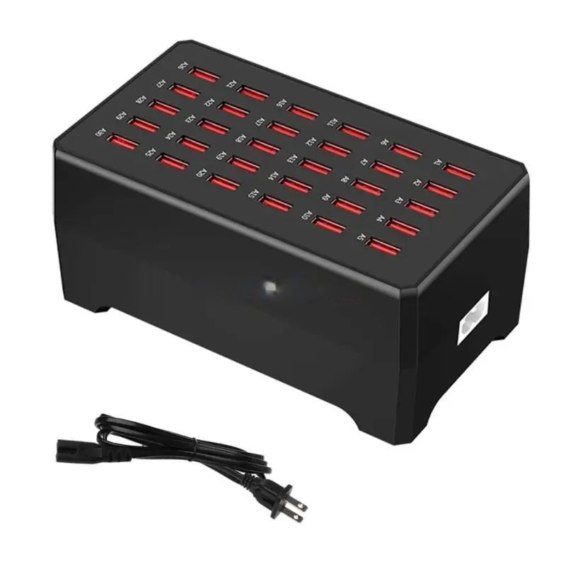 Multi-Device USB Charging Station – 150W 30-Port Desktop Power Hub for Phones, Tablets and Electronics Fast Charging