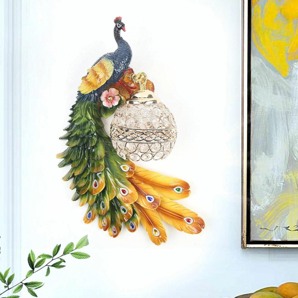 Peacock Wall Lamp Sconce – European Style Decorative Wall Light for Elegant Home Interior Lighting