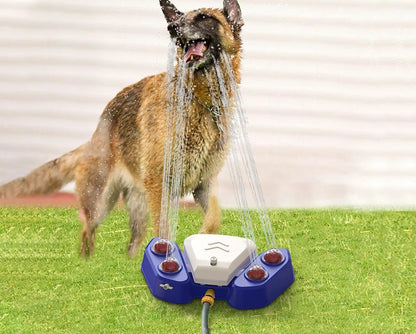 Automatic Pet Water Sprinkler Toy – Fun Outdoor Dog Bath & Drinking Feeder for Hot Summer Days