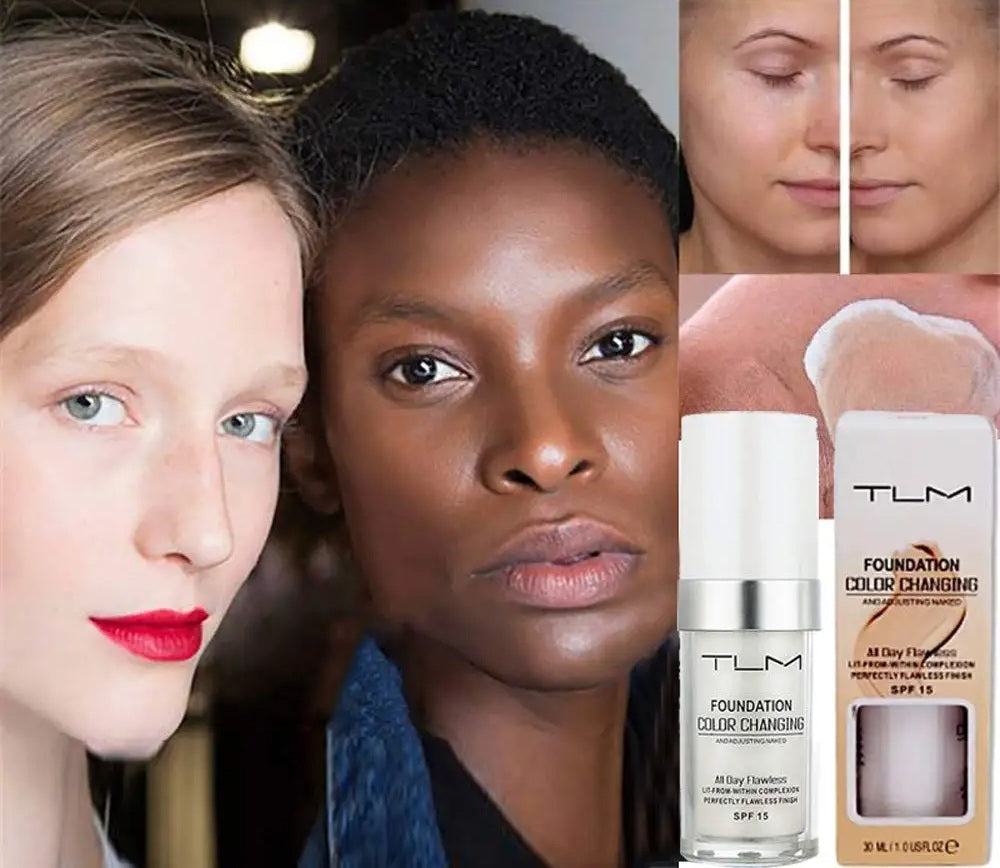 Magic Color-Changing Foundation – Soft Matte Long-Lasting Hydrating Makeup Base that Adjusts to Skin Tone for Flawless Natural Look