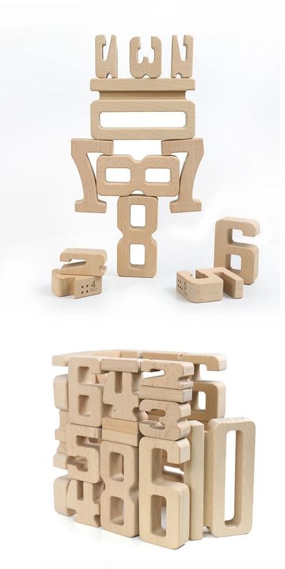 Wooden Balance Building Blocks – 3D Montessori Educational Toy for Children’s Early Learning, Creative Thinking & Balance Skill Development