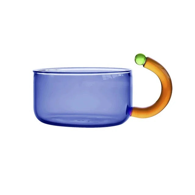 Colorful Glass Teapot Set – Tea Water Separation Filtration Teapot and Cups for Creative Drinkware Brewing