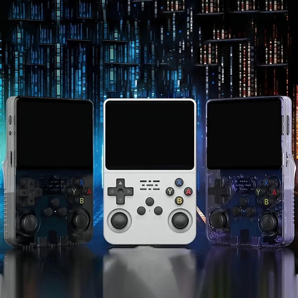 Retro Handheld Game Console - Portable 3.5 Inch IPS Screen Gaming Device with 64GB Storage, Classic Gaming Experience