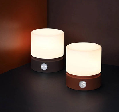 Modern Dimmable LED Touch Table Lamp – 3000K Bedside Nightstand Lamp with Tap Control, Timer and Rotating Design
