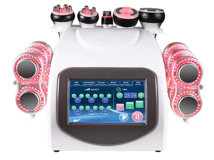 Cavitation Machine - 6-in-1 80K Slimming Equipment with Fat Burner Technology for Professional Body Sculpting & Weight Loss