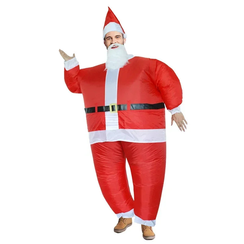 Inflatable Christmas Party Costume – Santa, Snowman & Tree Air Suit for Holiday Events, Mascots & Fun Festive Dressing