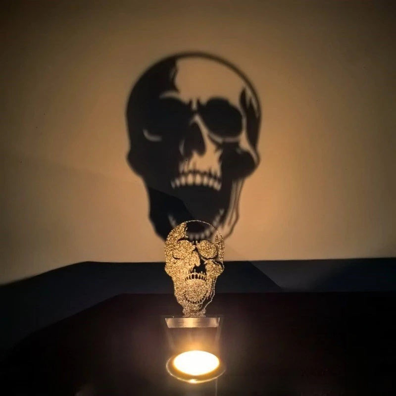Halloween Decorative Candle Holder – Scary Resin Candlestick Ornament Desk Accessory for Haunted Room Ambiance and Festival Party Décor