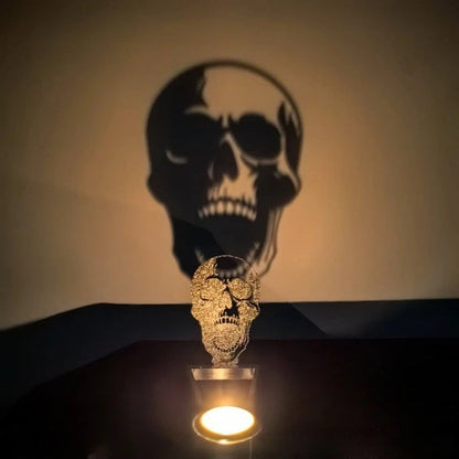Halloween Decorative Candle Holder – Scary Resin Candlestick Ornament Desk Accessory for Haunted Room Ambiance and Festival Party Décor