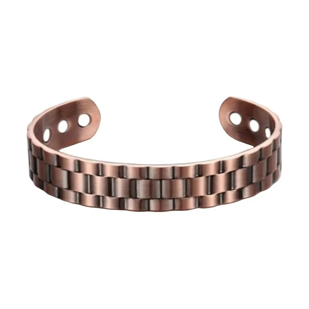 Magnetic Copper Bracelet - Men's Health Wristband for Circulation Support, Stylish Antioxidant Therapy Jewelry