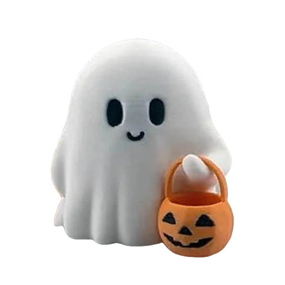 Halloween Trick-or-Treat Ghost Decorations – Cute Tiny Spooky Desk Display Ornaments for Home, Fall Accent, and Unique Gifts
