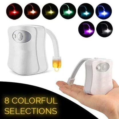 Toilet night light - Motion sensor activated - LED light - 8 colors - 16 colors