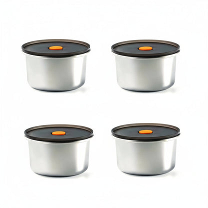 Stainless Steel Airtight Food Containers – Leakproof Lunch Boxes for Meal Prep, Fruits, Snacks & Office Storage