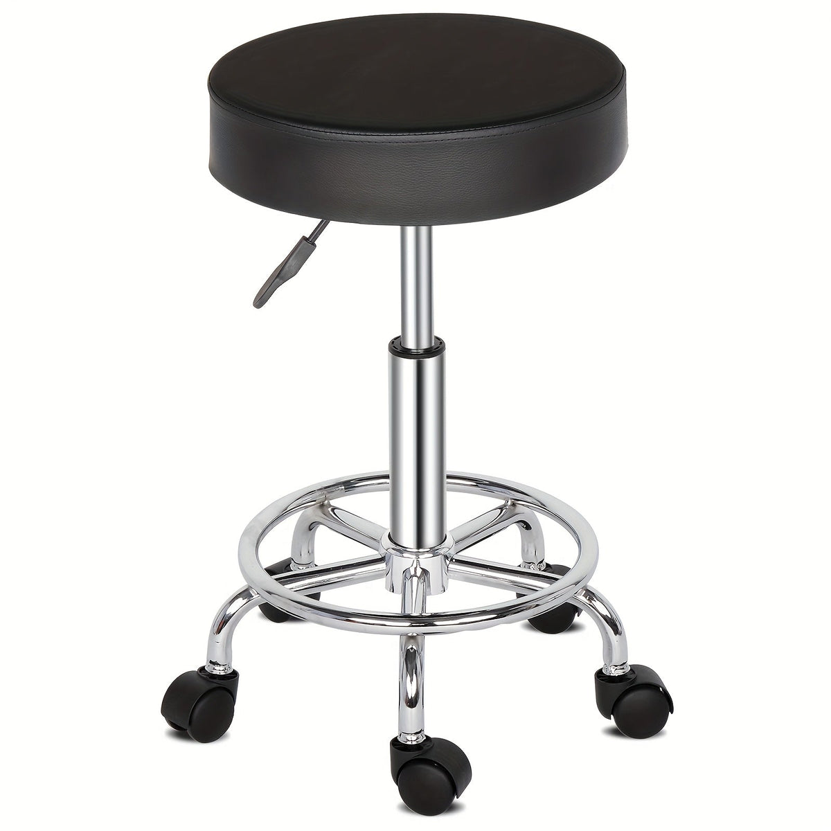 Adjustable Salon Stool with Backrest – 360° Swivel Height-Adjustable Modern Bar Chair for Kitchen, Spa, Salon and Home Use