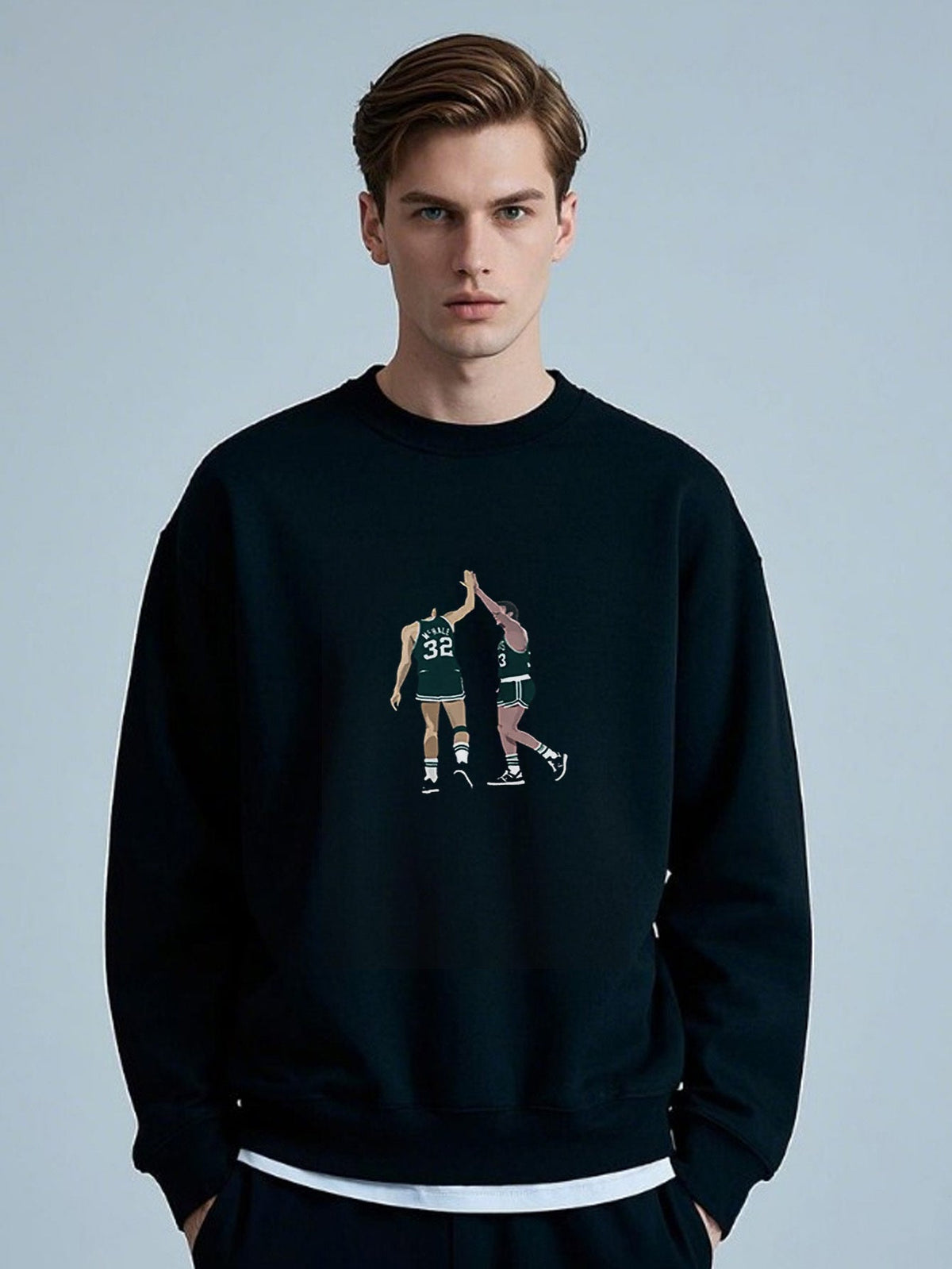 Men’s Printed Sweater – Lightweight and Comfortable Layering Essential for Stylish Autumn and Spring Looks
