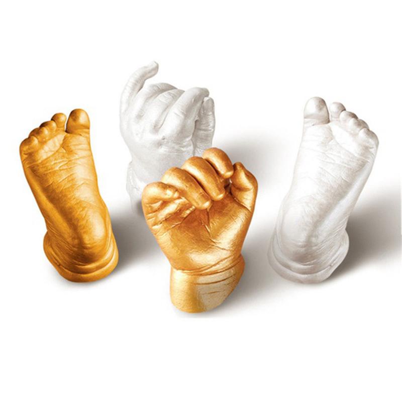 Baby Hand & Footprint Plaster Casting Kit – DIY Keepsake Mold Set for Newborn Memories, Personalized Baby Shower Gift