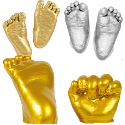 Baby Hand & Footprint Plaster Casting Kit – DIY Keepsake Mold Set for Newborn Memories, Personalized Baby Shower Gift