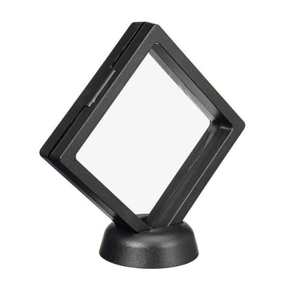 Floating Frame Display Case -  3D Coin Display Box for Challenge Coins, Rocks, AA Medallion, Jewelry, Shells, Fossils, Gems, Minerals, Pins