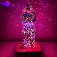 Fireworks Bear Lamp - 3D LED Desk Lamp for Kids Room, Home, Office, Nursery