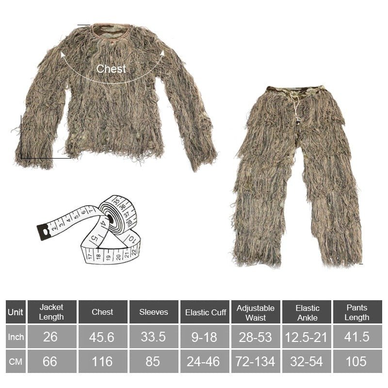 Hunting Ghillie Suit Sniper - 3D Camouflage Hunting Apparel