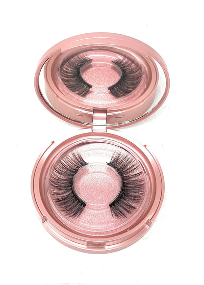 Magnetic Eyelashes - 3D Reusable and Lightweight Lashes with Mirror With Eyeliner (No Glue Needed)