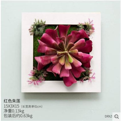 Plant Wall Art -3D Maintenance Free Artificial Plants for Table and Wall Décor