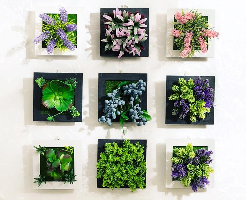 Plant Wall Art -3D Maintenance Free Artificial Plants for Table and Wall Décor