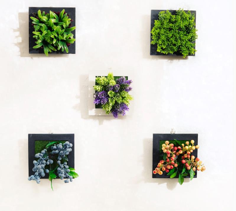 Plant Wall Art -3D Maintenance Free Artificial Plants for Table and Wall Décor