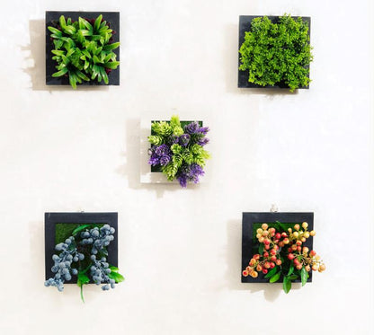 Plant Wall Art -3D Maintenance Free Artificial Plants for Table and Wall Décor