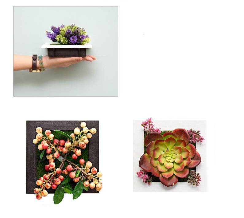Plant Wall Art -3D Maintenance Free Artificial Plants for Table and Wall Décor