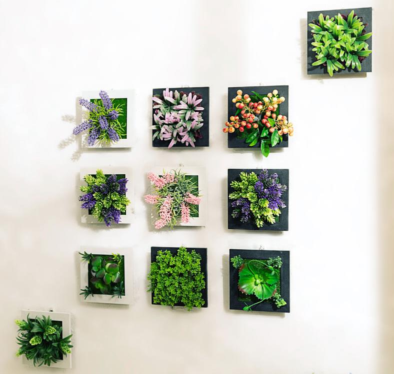 Plant Wall Art -3D Maintenance Free Artificial Plants for Table and Wall Décor