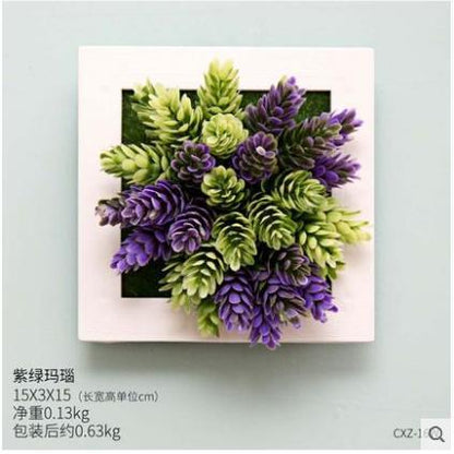 Plant Wall Art -3D Maintenance Free Artificial Plants for Table and Wall Décor