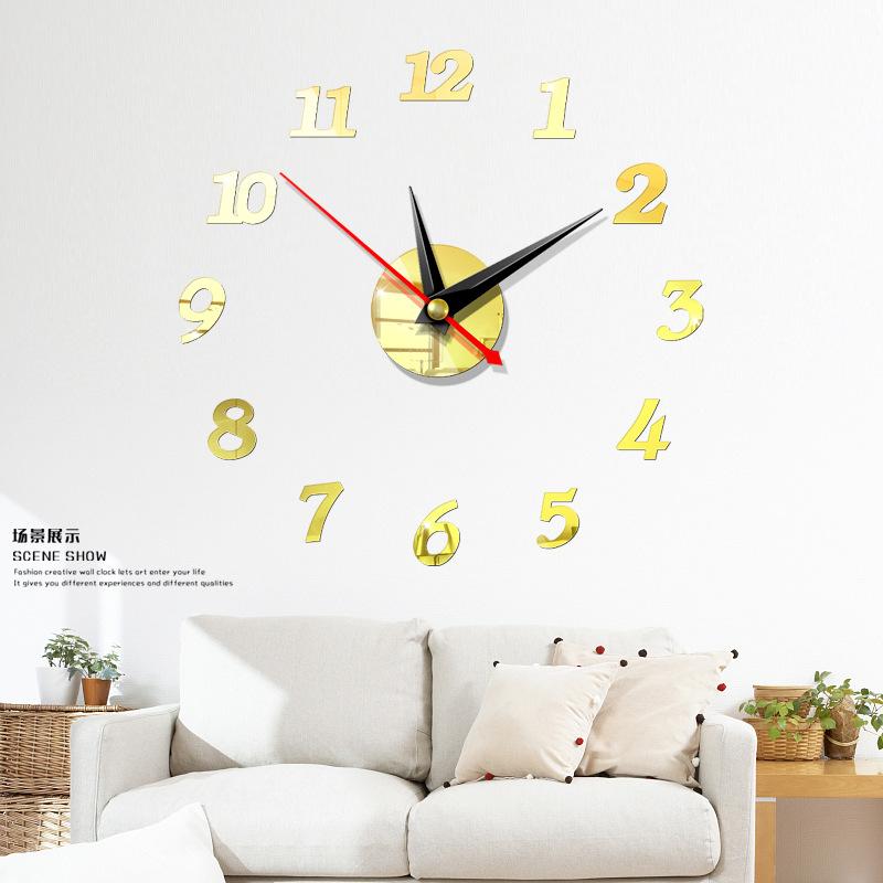 Wall Sticker Clock - 3D Clock Sticker for Instant Home Makeover