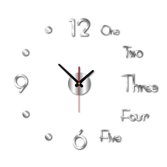 Wall Sticker Clock - 3D Clock Sticker for Instant Home Makeover