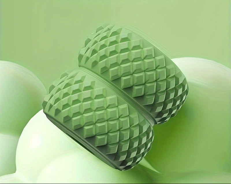 Muscle Massage Roller – 360° Massager with Dual-Row Slimming Clamp for Legs, Waist, Arms, and Buttocks with Handheld Massager Design