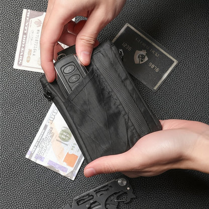 EDC Five Pocket X-PAC Wallet – Compact Quilted Organizer with Zipper, Coin Pouch & Card Slots for Everyday Carry