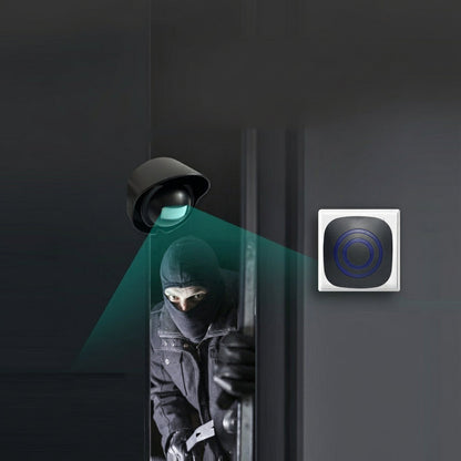 Wireless Driveway Alarm System – Waterproof Outdoor Motion Sensor with 1 Receiver & 2 Transmitters, 38 Chimes, 200m Transmission Range