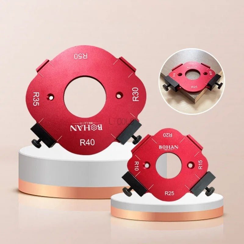 Arc Angle Positioning Template - 4 in 1 Corner Radius Template Positioning for Cutting Machine