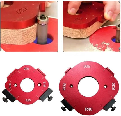 Arc Angle Positioning Template - 4 in 1 Corner Radius Template Positioning for Cutting Machine