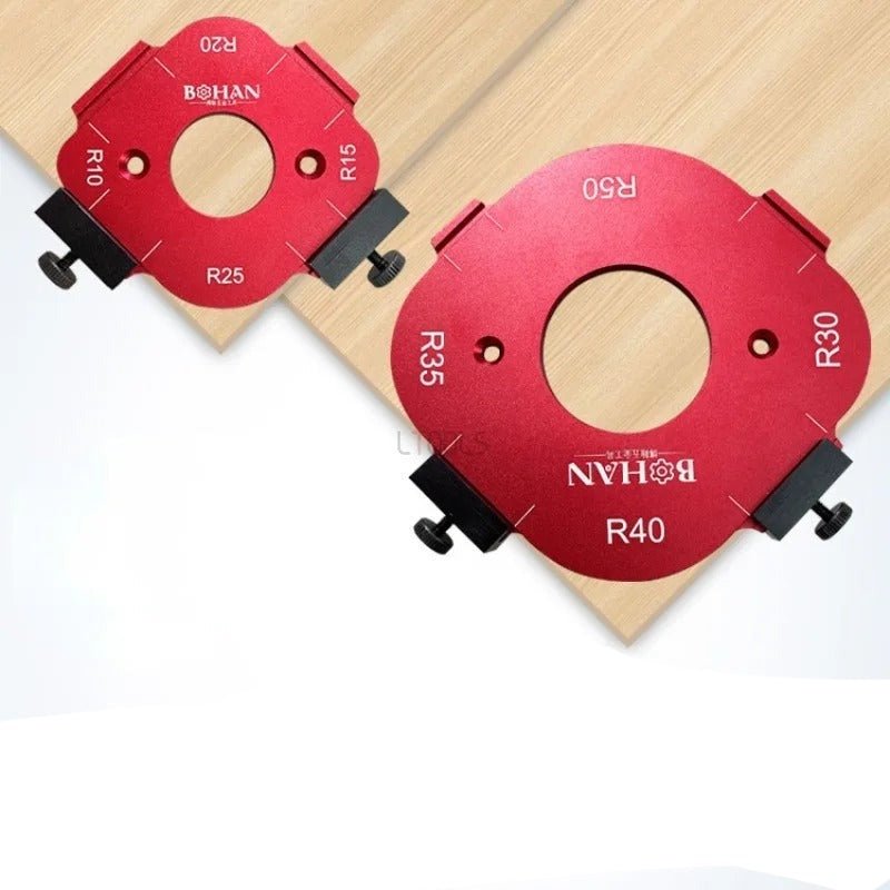 Arc Angle Positioning Template - 4 in 1 Corner Radius Template Positioning for Cutting Machine
