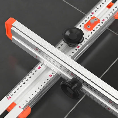 Drilling Positioning Ruler - 4 in 1 T- Square Ruler | High Precision Angle Drawing Marking Gauge Tools